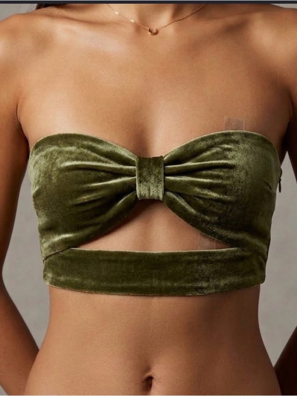 NWT pretty garbage $48 strapless crop top small 1482